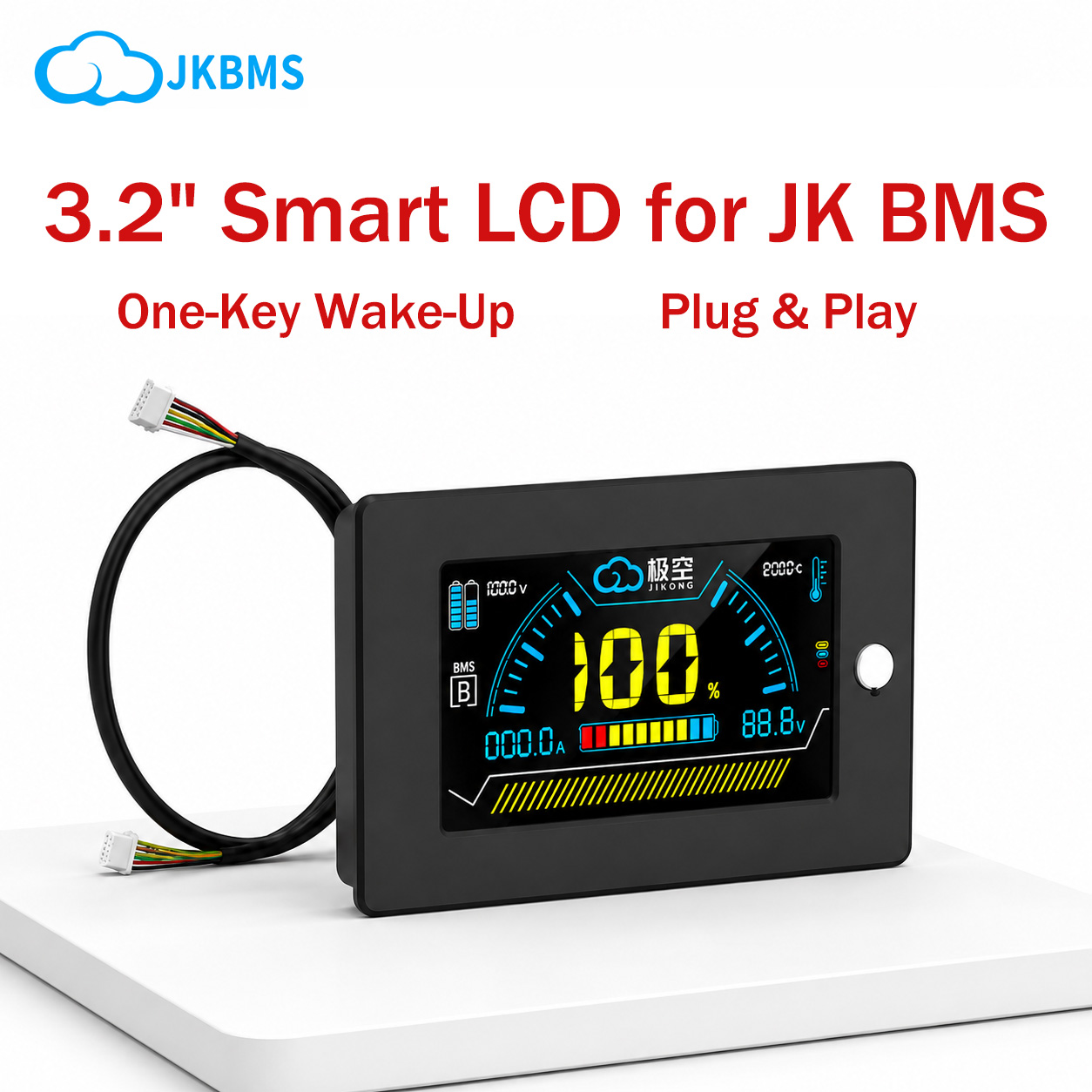 Smart Energy Monitor - Дисплей JIKONG JK BMS LCD 3.2