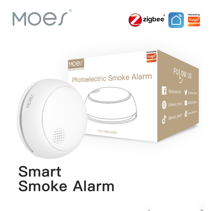 Smart Home Moes - MOES ZigBee умный беспроводной детектор дыма
