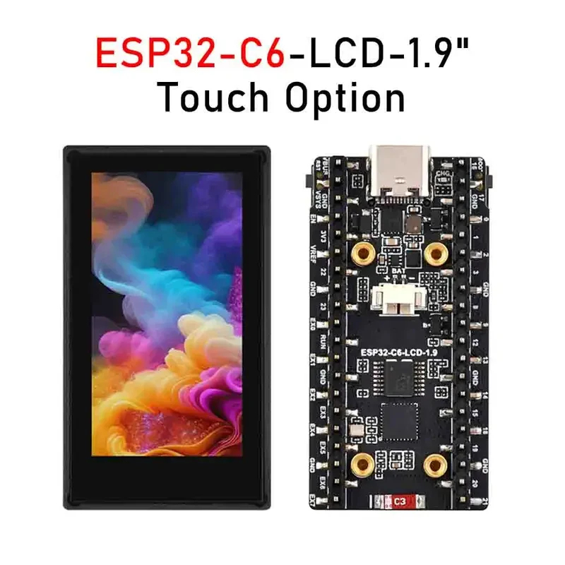 Smart Home Esp32 - Плата для разработки с ЖК-экраном ESP32-C6