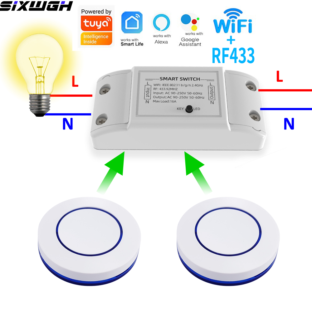 Smart Home Internet - Умный Wi-Fi выключатель Tuya 16А с