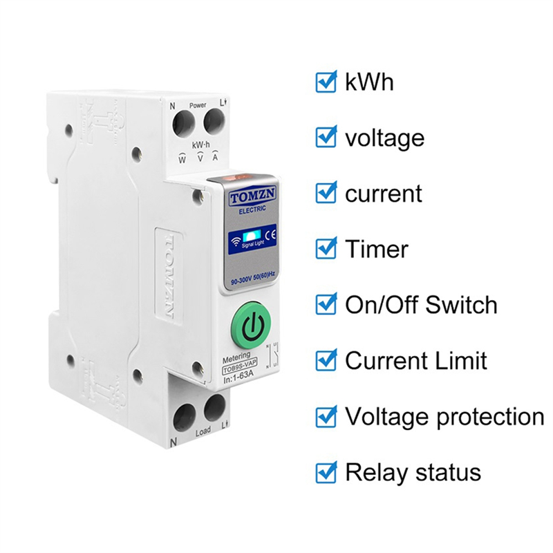 ABDE-TOMZN TOB9S-VAP TUYA Smar – обзор и цена Smart Energy Monitor