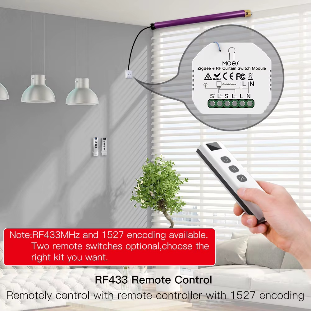 Модуль управления шторами MOES – обзор и цена Smart Home Moes