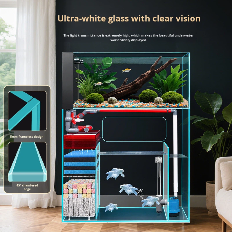 Двухслойный напольный аквариум – обзор и цена Smart Home Living Room