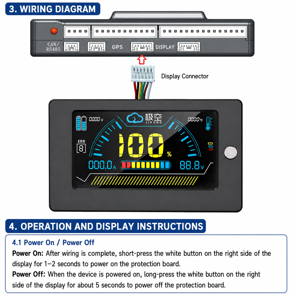 Дисплей JIKONG JK BMS LCD 3.2