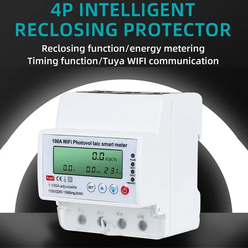 4-фазный 1-100А WiFi Умный сче – обзор и цена Smart Energy Monitor