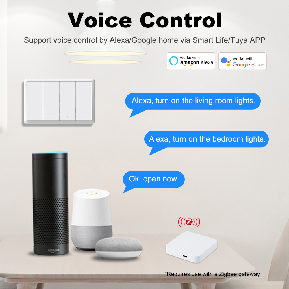 Умный выключатель MANHOT ZigBe – обзор и цена Smart Home Internet