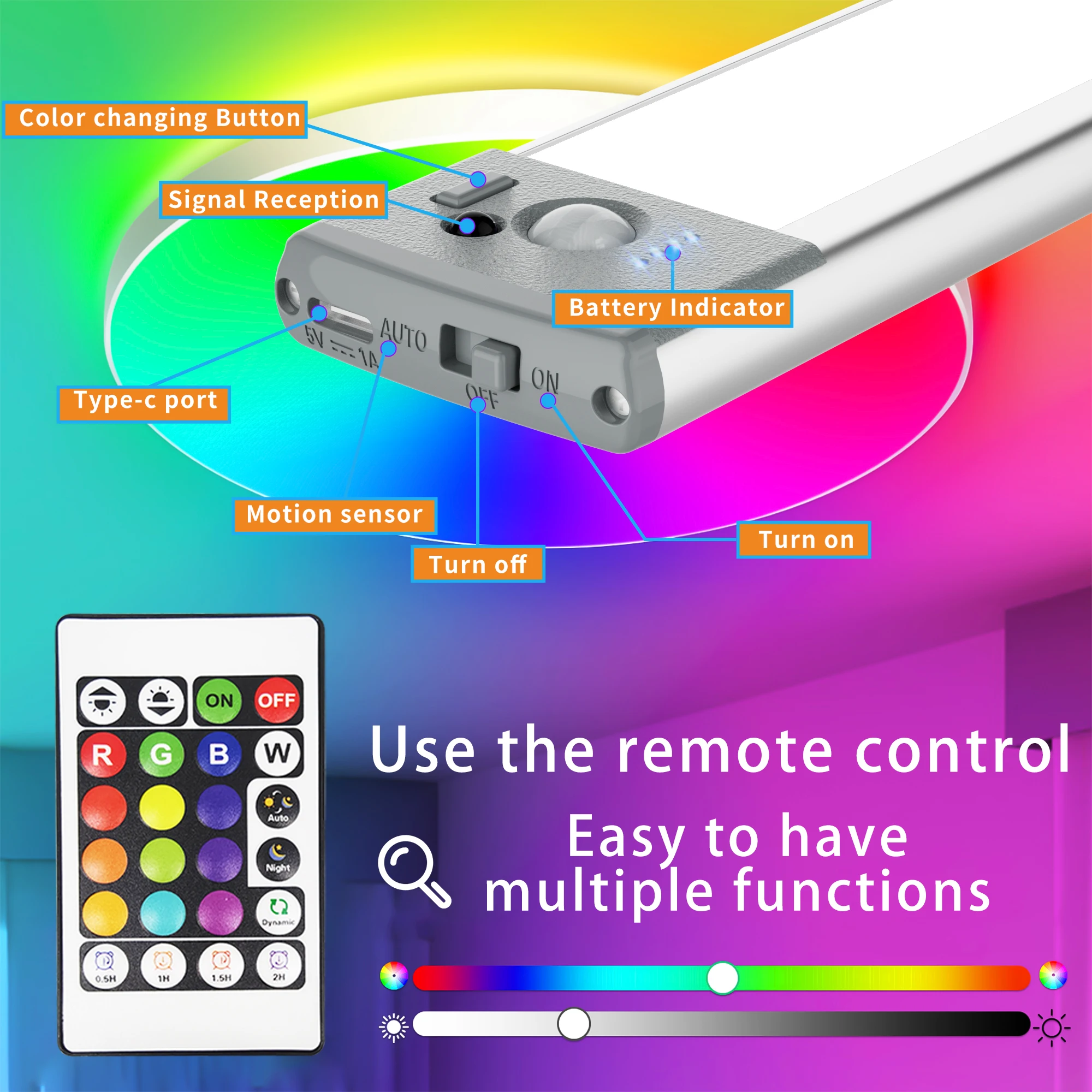 Умные перезаряжаемые цветные ф – обзор и цена Smart Home Living Room